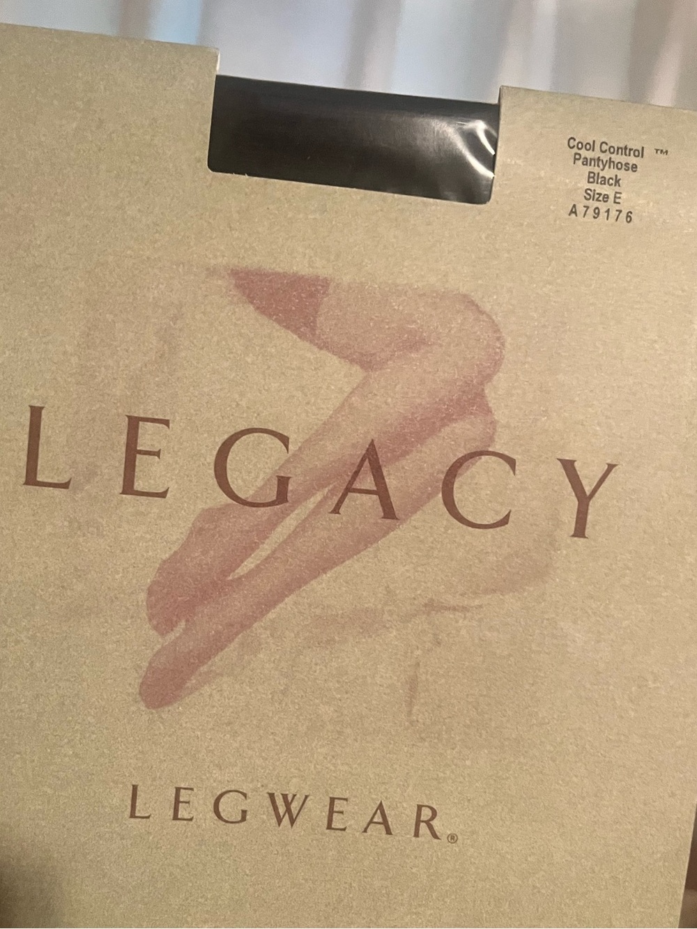 2 Pair Legacy Legwear Opaque Tights - Black- new in boxes